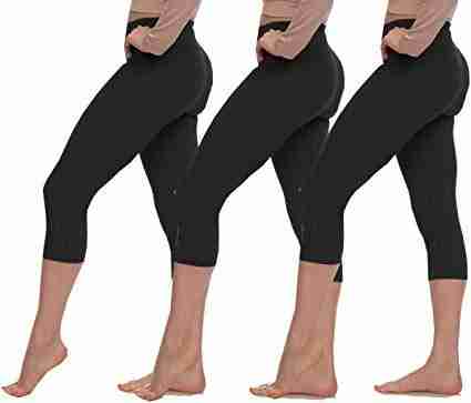 LMB Extra Soft Capri Leggings with High Yoga Wast