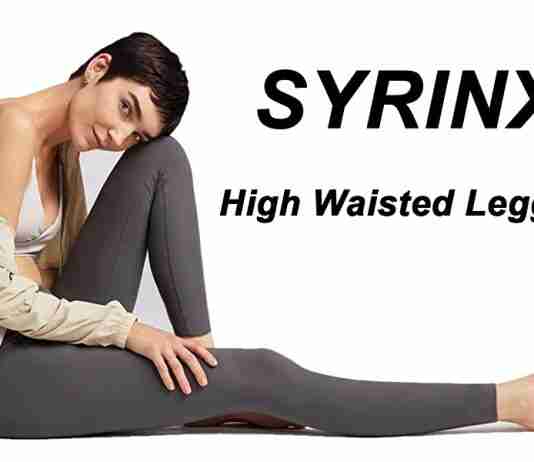 SYRINX High Waisted Leggings for Women Soft Athletic Tummy