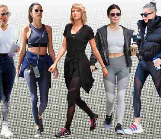 Celebrities in leggings