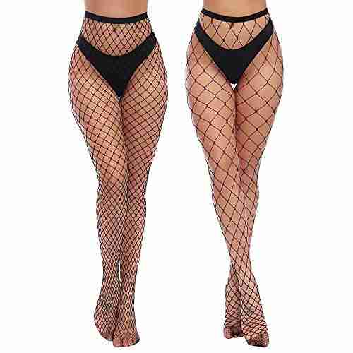 charmnight womens high waist tights fishnet stockings thigh high pantyhose 2