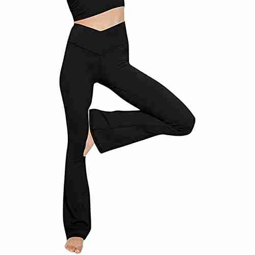 jjhaevdy womens bootcut yoga pants crossover high waisted workout leggings