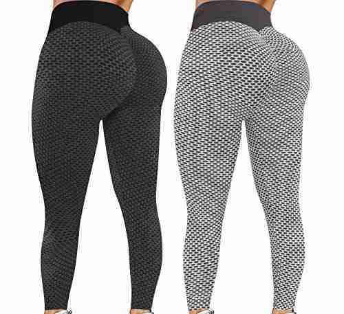leggings for women butt lift 2 pack high waist yoga pants for women tummy
