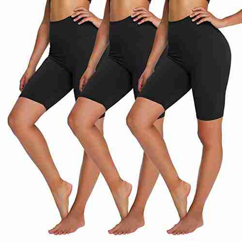 yolix 3 pack buttery soft biker shorts for women 8 high waisted yoga