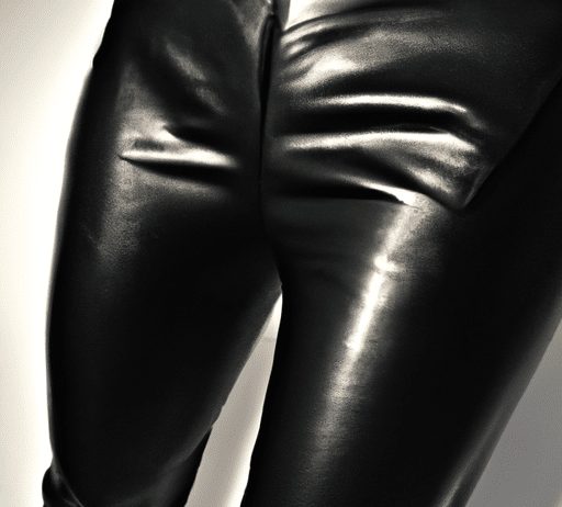 black faux leather leggings rock the leather look without discomfort