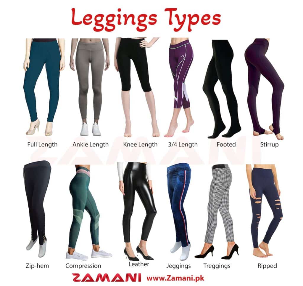 What Are The Different Types Of Leggings - Jeggings, Stirrup, Capri Etc?