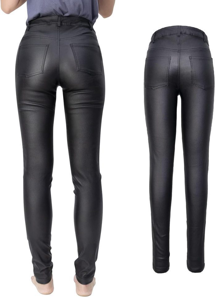 comparative review womens leggings faux leather stretchy and premium velvet