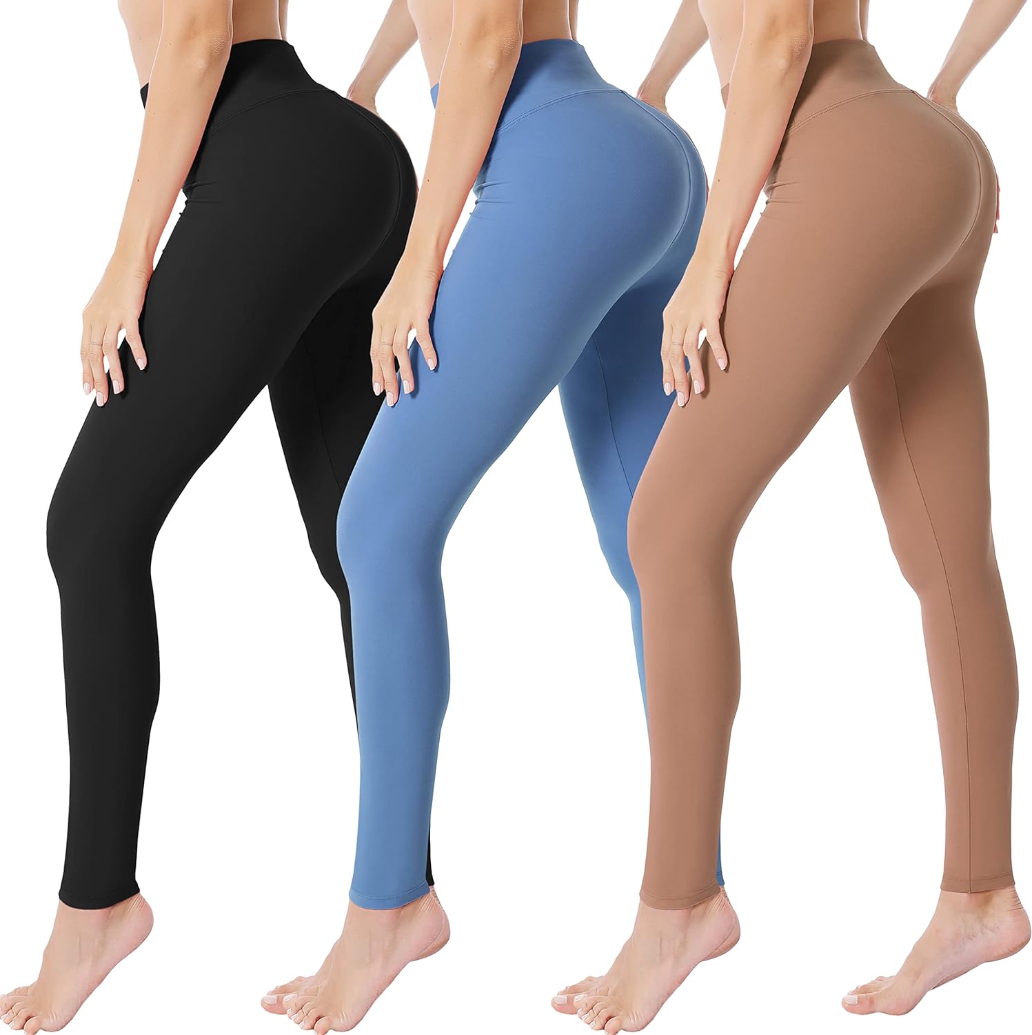 VALANDY High Waisted Leggings for Women Buttery Soft Stretchy Tummy Control Workout Yoga Running Pants OnePlus Size