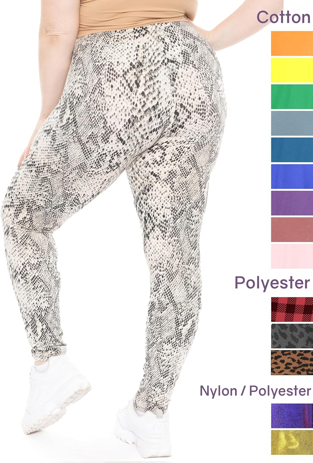 Womens Oh So Soft Plus Size Full and Knee Length Leggings | X-Large to 7X