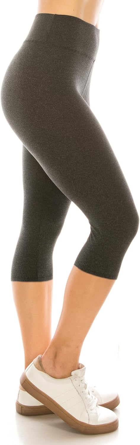 Leggings Depot High Waisted Leggings for Women Buttery Smooth  Soft Womens Leggings Solid Yoga - Reg, Plus, 1X3X, 3X5X