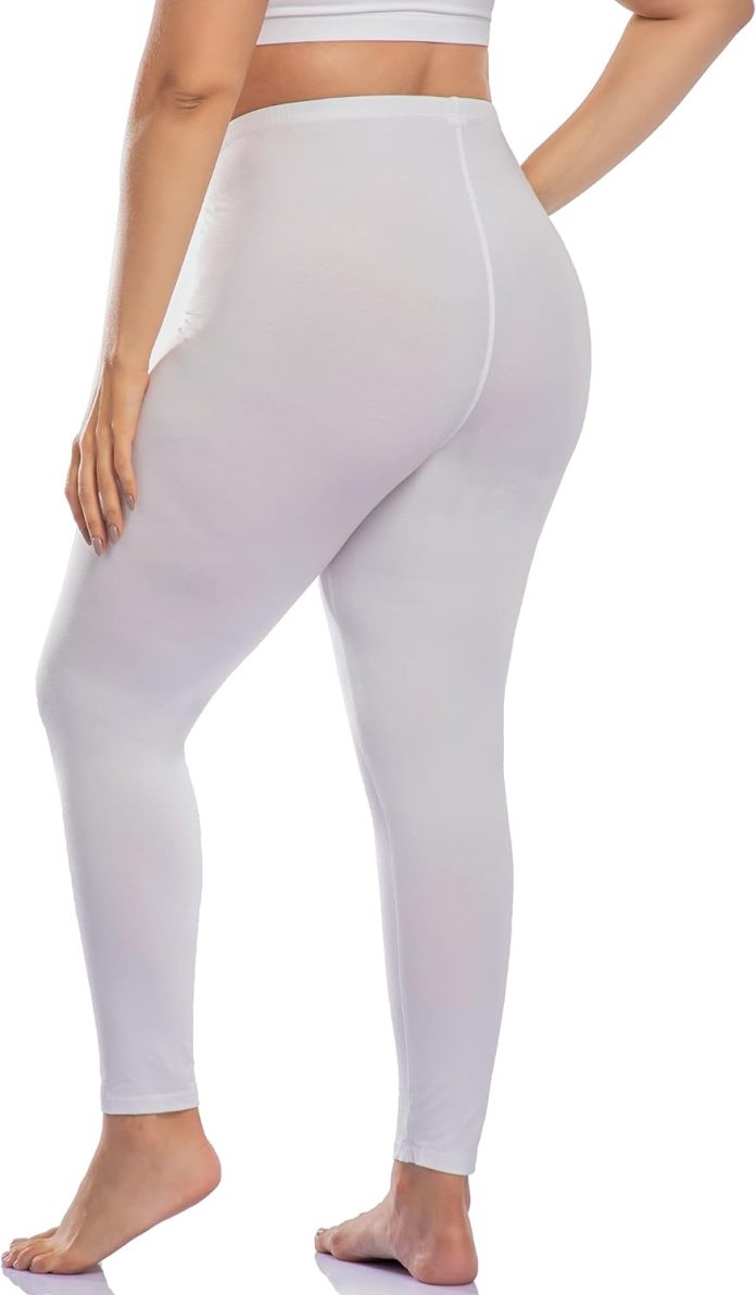 a wintage womens plus size ankle length leggings buttery soft high waist leggings lightweight workout yoga pants