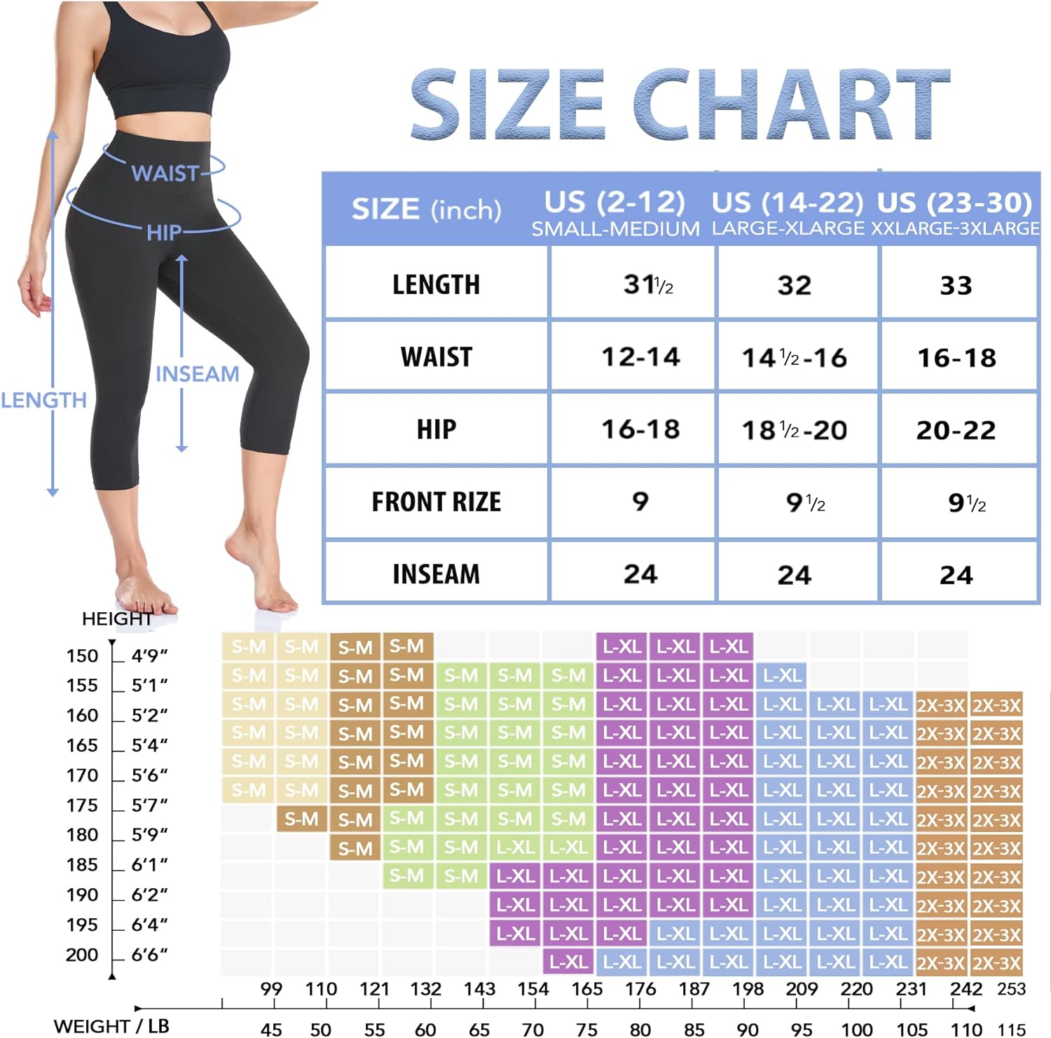 FULLSOFT 7 Pack High Waist Leggings for Women - Soft Slim Tummy Control Black Workout Yoga Pants