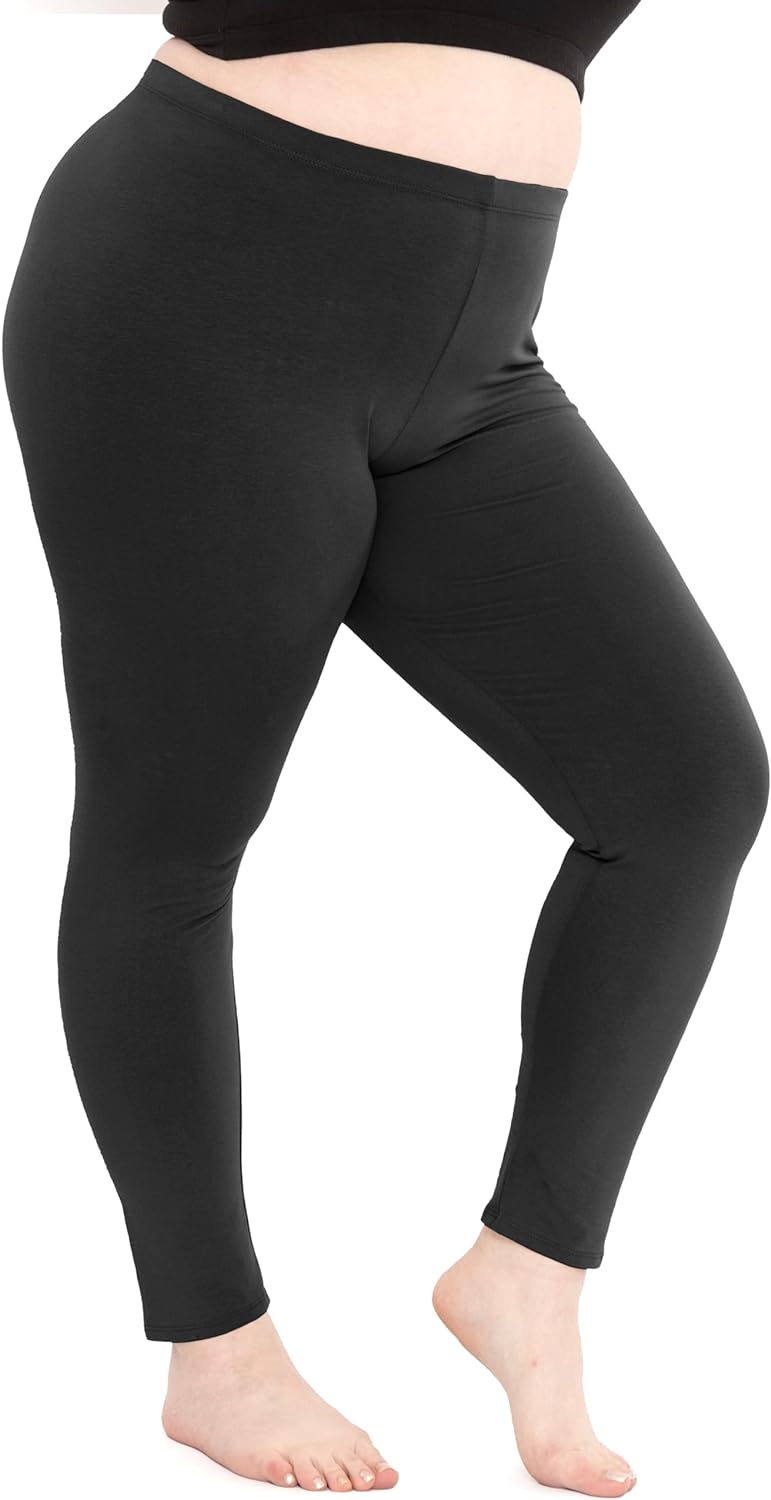 STRETCH IS COMFORT Womens Plus Size Knee  Full Length Leggings | X-Large - 7X