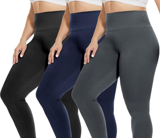 tnnzeet 3 pack plus size leggings with pockets womens black maternity yoga pants