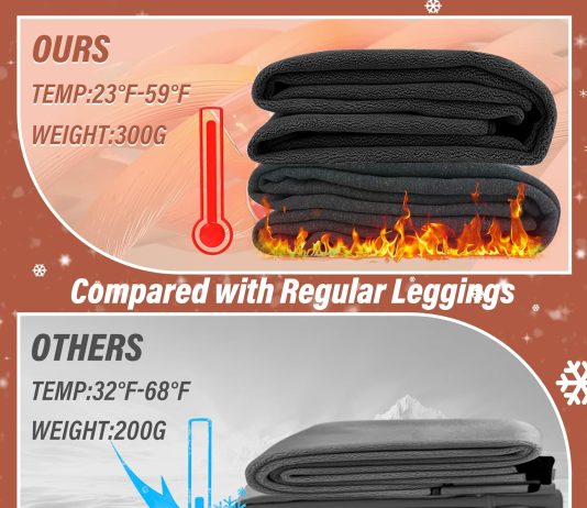 ubcute 3 pack thick fleece lined leggings with pockets for women high waist winter thermal warm yoga pants for hiking