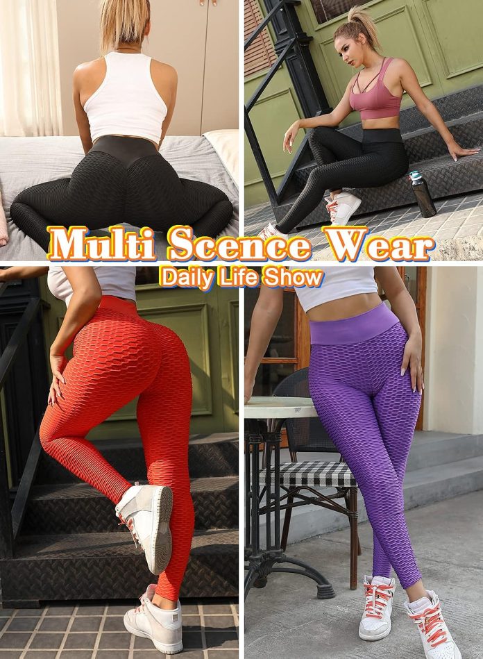 vicherub butt lifting workout leggings for women tik tok high waisted yoga pants tummy control scrunch butt gym booty ti