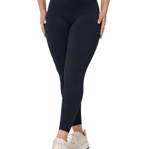 NexiEpoch 4 Pack Leggings for Women - High Waisted Tummy Control Soft Black Capri Yoga Pants with Pockets for Workout