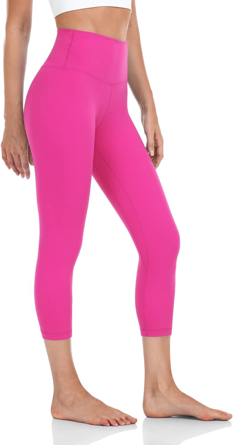 HeyNuts Essential Leggings 19/21 Capri, High Waisted Comfortable Soft Athletic Yoga Pants HeyNuts Essential Leggings 19/21 Capri, High Waisted Comfortable Soft Athletic Yoga Pants