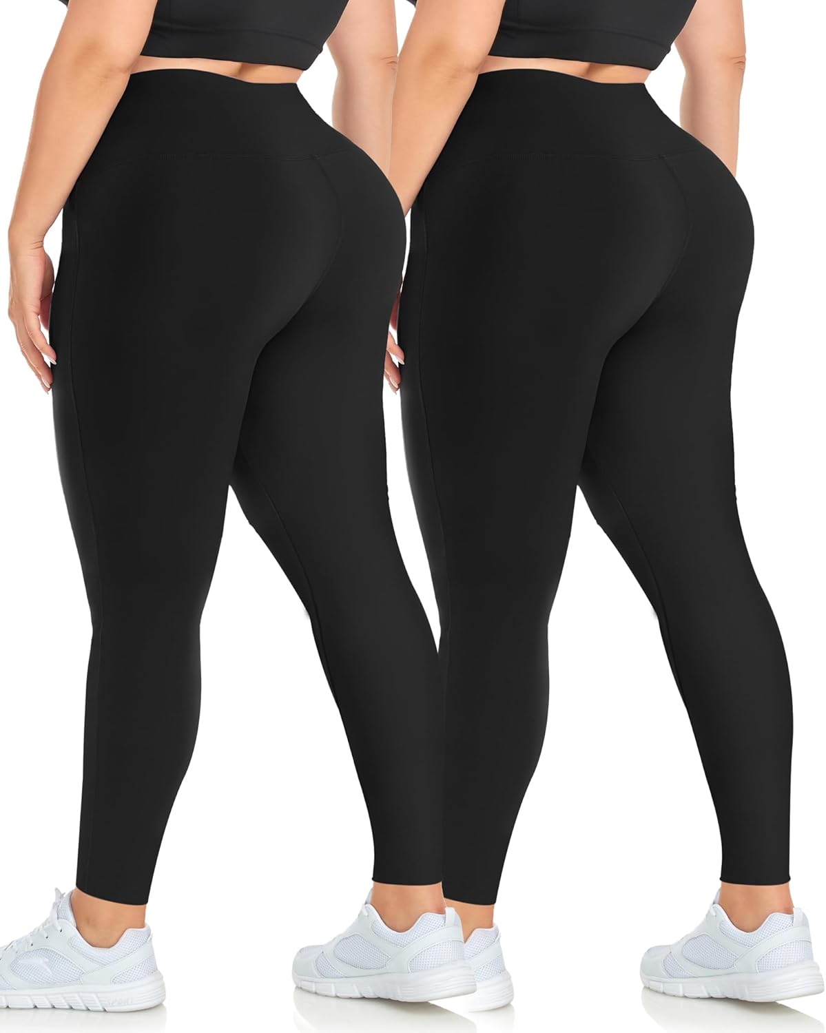 MOREFEEL Plus Size Leggings for Women-Stretchy X-Large-4X Tummy Control High Waist Spandex Workout Black Yoga Pants MOREFEEL Plus Size Leggings for Women-Stretchy X-Large-4X Tummy Control High Waist Spandex Workout Black Yoga Pants
