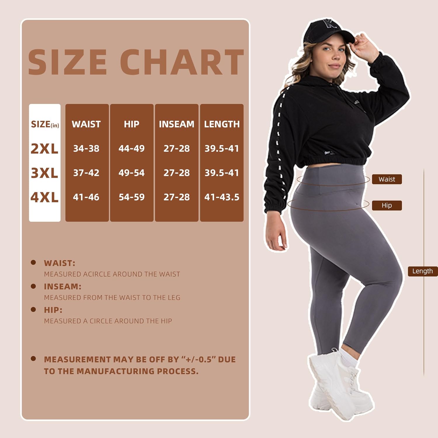 CADITEX Plus Size Leggings for Women - High Waist Buttery Soft Womens Leggings Plus Size Yoga Pants for Women CADITEX Plus Size Leggings for Women - High Waist Buttery Soft Womens Leggings Plus Size Yoga Pants for Women