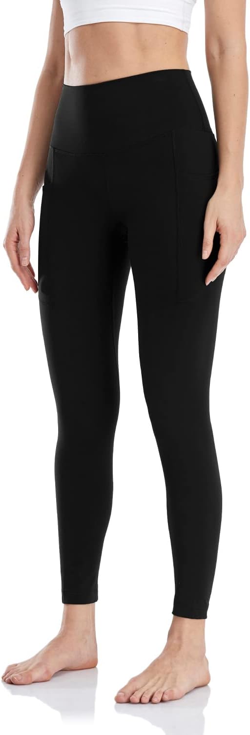 HeyNuts Essential Leggings with Pockets 25, High Waisted Comfortable Soft Athletic Yoga Pants HeyNuts Essential Leggings with Pockets 25, High Waisted Comfortable Soft Athletic Yoga Pants