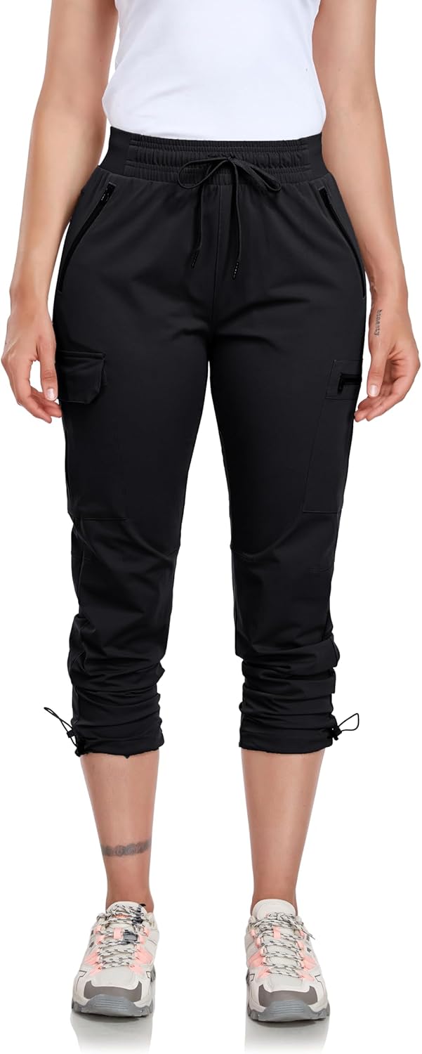 Oalka Womens Hiking Pants Water Resistant Quick Dry Cargo Pockets Pants Oalka Womens Hiking Pants Water Resistant Quick Dry Cargo Pockets Pants