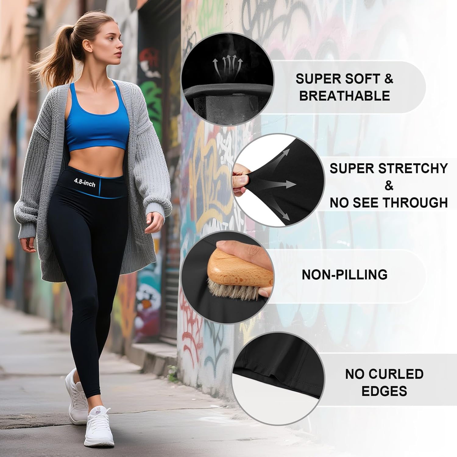 yeuG 7 Pack High Waisted Leggings for Women Tummy Control Soft Workout Yoga Pants Full Length Capri yeuG 7 Pack High Waisted Leggings for Women Tummy Control Soft Workout Yoga Pants Full Length Capri