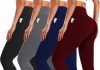 4 Pack Leggings for Women Butt Lift High Waisted Tummy Control No See-Through Yoga Pants Workout Running Leggings