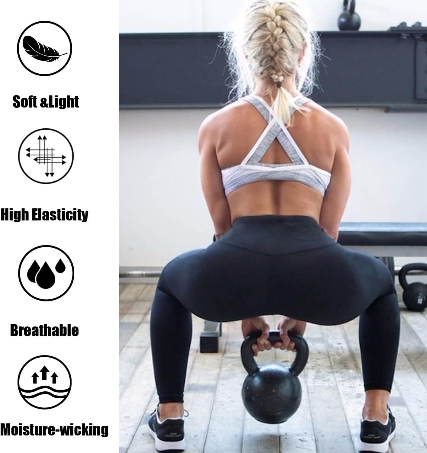 Hi Clasmix Pack Leggings for Women-High Waisted Tummy Control Soft Casual Workout Black Yoga Pants with Pockets Hi Clasmix Pack Leggings for Women-High Waisted Tummy Control Soft Casual Workout Black Yoga Pants with Pockets