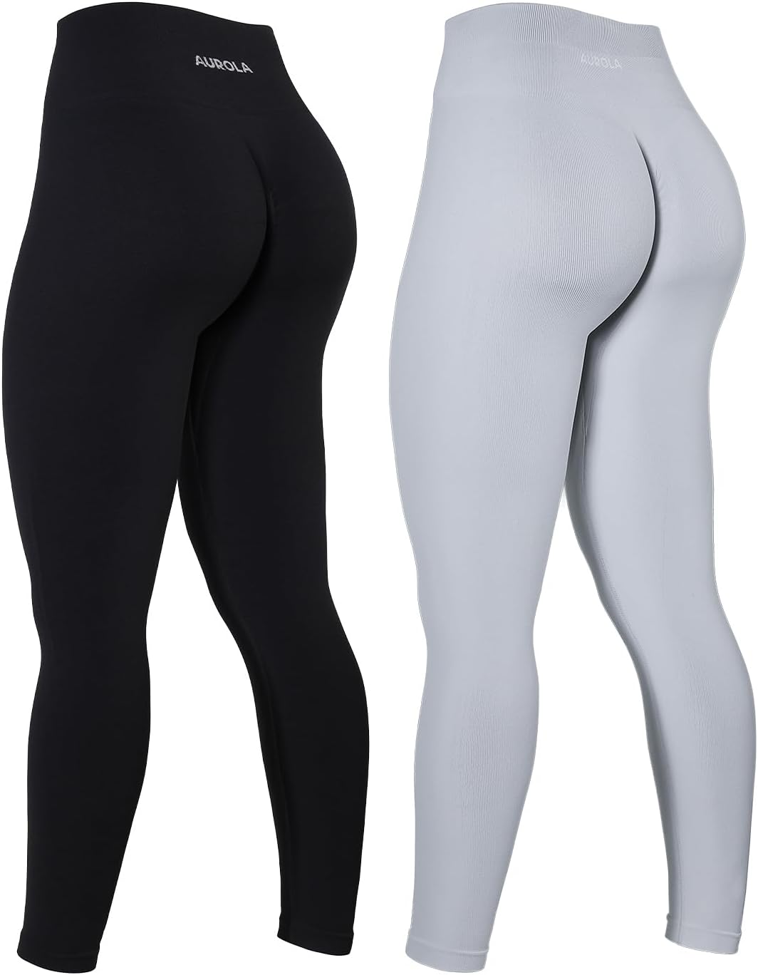 AUROLA Power Workout Leggings for Women Tummy Control Squat Proof Ribbed Thick Seamless Scrunch Active Pants AUROLA Power Workout Leggings for Women Tummy Control Squat Proof Ribbed Thick Seamless Scrunch Active Pants