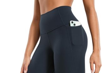 CRZ YOGA Butterluxe Workout Leggings Pockets 28” – High Waisted Gym Womens Yoga Pants Running Buttery Soft