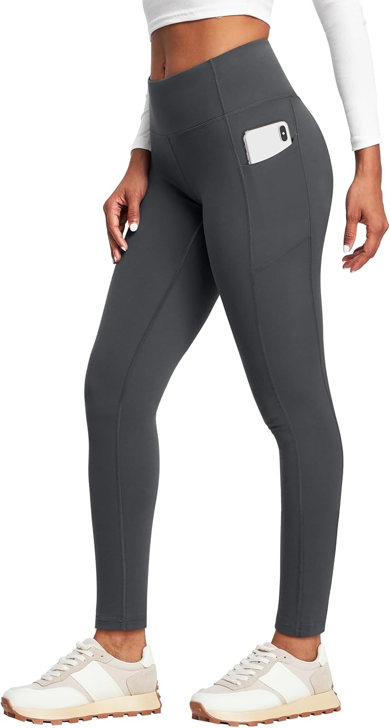 Heathyoga Fleece Lined Leggings with Pockets for Women Thermal Leggings Warm Leggings Women Winter High Waisted Yoga Pants Heathyoga Fleece Lined Leggings with Pockets for Women Thermal Leggings Warm Leggings Women Winter High Waisted Yoga Pants