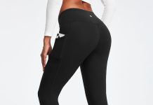 Heathyoga Fleece Lined Leggings with Pockets for Women Thermal Leggings Warm Leggings Women Winter High Waisted Yoga Pants