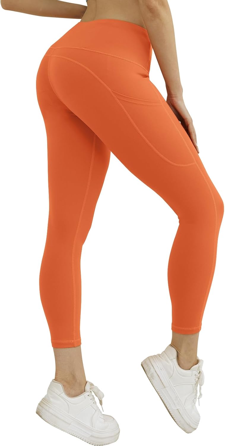 Match Womens High Waisted Active Yoga Pants with Pockets Tummy Control Workout Buttery Soft Leggings Match Womens High Waisted Active Yoga Pants with Pockets Tummy Control Workout Buttery Soft Leggings