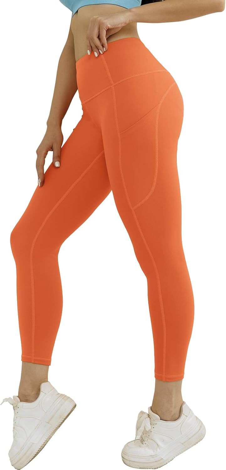 Match Womens High Waisted Active Yoga Pants with Pockets Tummy Control Workout Buttery Soft Leggings Match Womens High Waisted Active Yoga Pants with Pockets Tummy Control Workout Buttery Soft Leggings