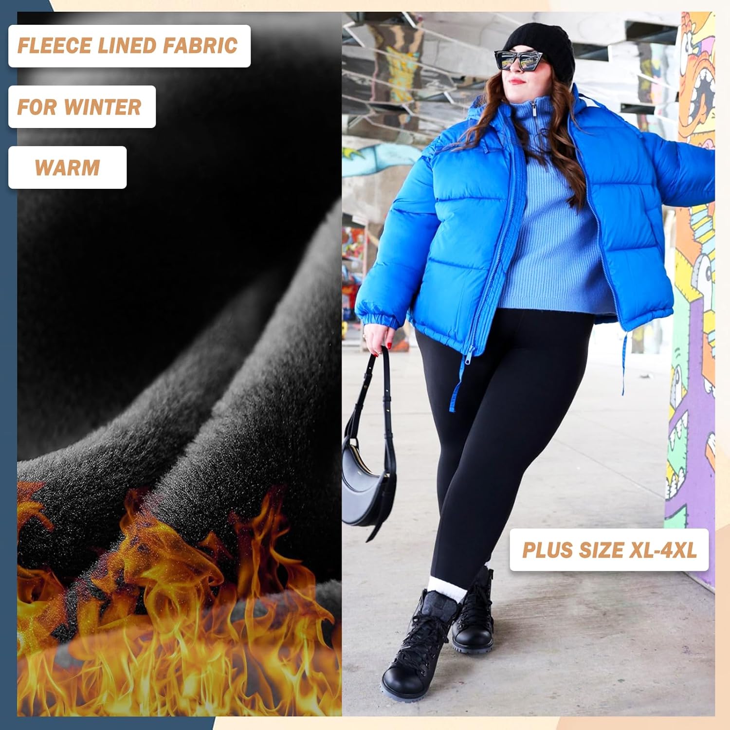 NEW YOUNG Pack Plus Size Leggings for Women with Pockets-Fleece Lined Leggings for Women High Waisted Tummy Control Yoga Pants for Workout NEW YOUNG Pack Plus Size Leggings for Women with Pockets-Fleece Lined Leggings for Women High Waisted Tummy Control Yoga Pants for Workout