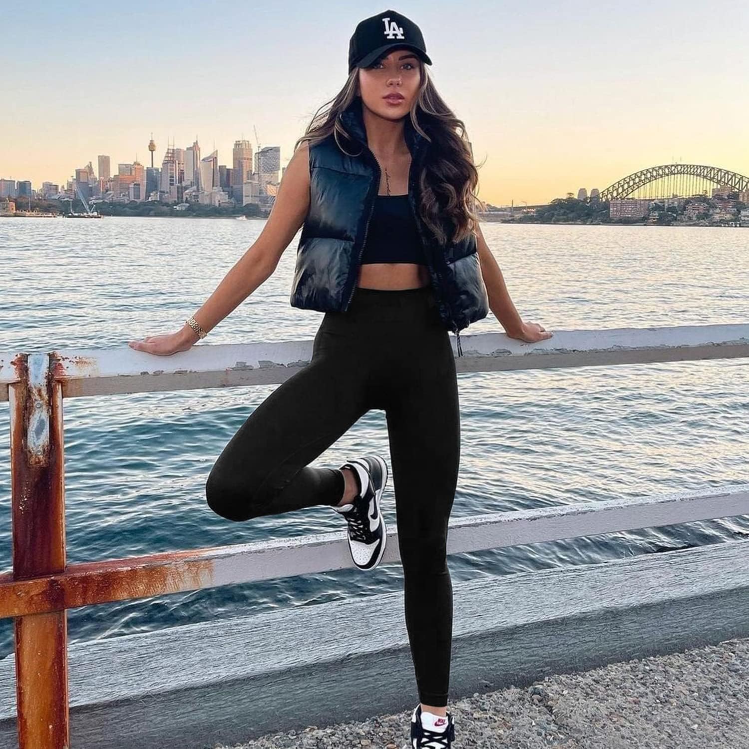 TNNZEET Pack Leggings for Women - Black Tummy Control High Waisted Soft Yoga Pants for Workout Gym Running with Pockets TNNZEET Pack Leggings for Women - Black Tummy Control High Waisted Soft Yoga Pants for Workout Gym Running with Pockets