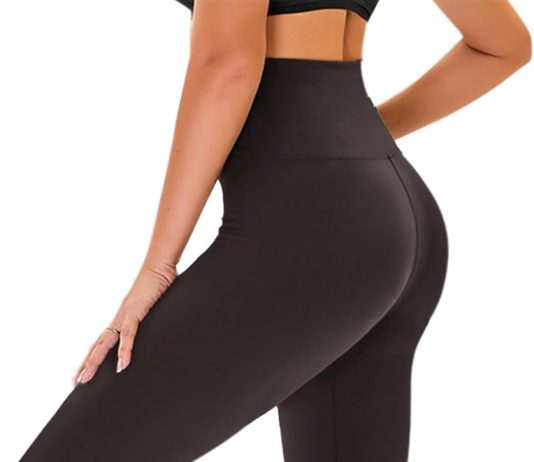 High Waisted Leggings for Women – No See Through Tummy Control Cycling Workout Yoga Pants with Pockets Reg & Plus