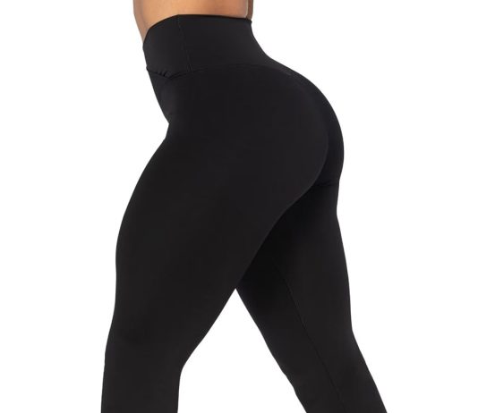 Sunzel Womens Flare Leggings No Front Seam Flare Yoga Pants with Tummy Control Crossover High Waist – 28″ / 30″ / 32″ / 34″
